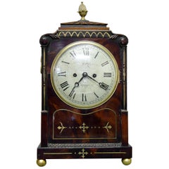 Reloj de ménsula de caoba de la Regencia inglesa de Moore of Ipswich