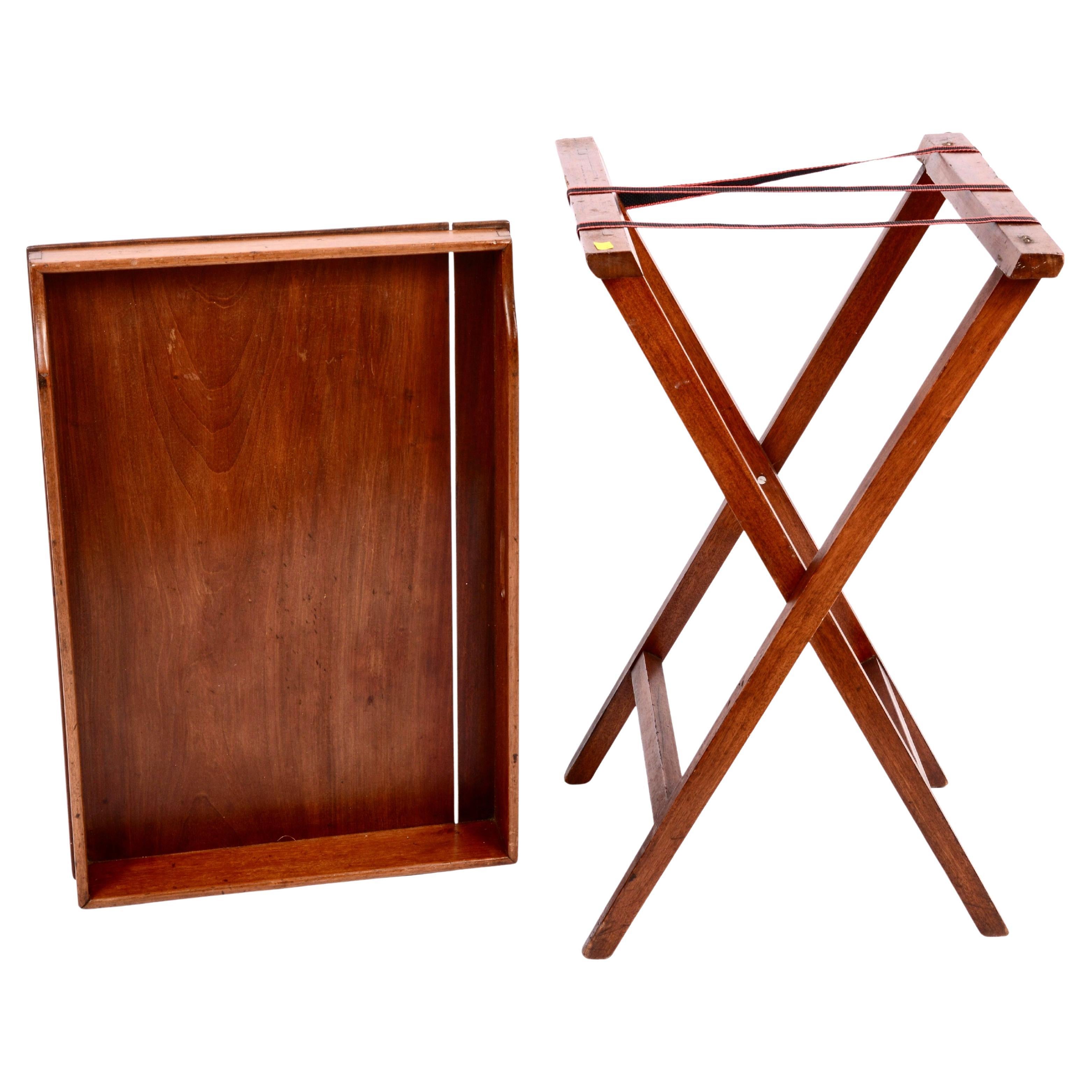English Regency Mahogany Butler's Tray In Good Condition For Sale In Bradenton, FL