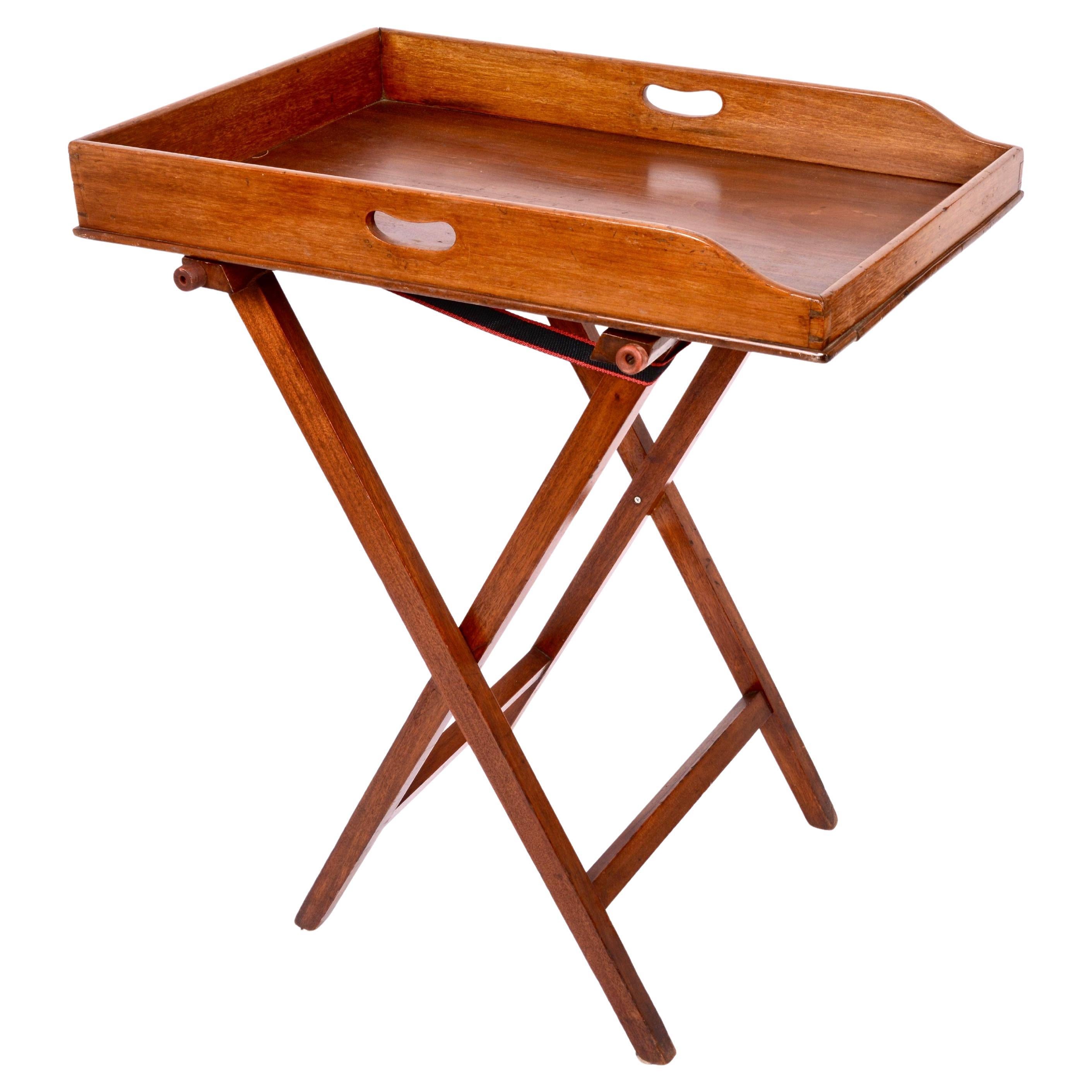 19th Century English Regency Mahogany Butler's Tray For Sale