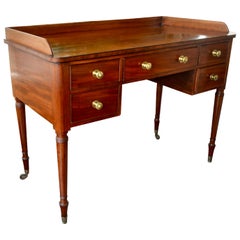 English Regency Mahogany Campaign Style Desk