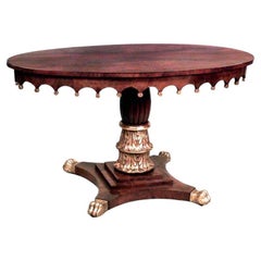 English Regency Mahogany Center Table