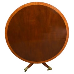 English Regency Mahogany Circular Breakfast Dining Table