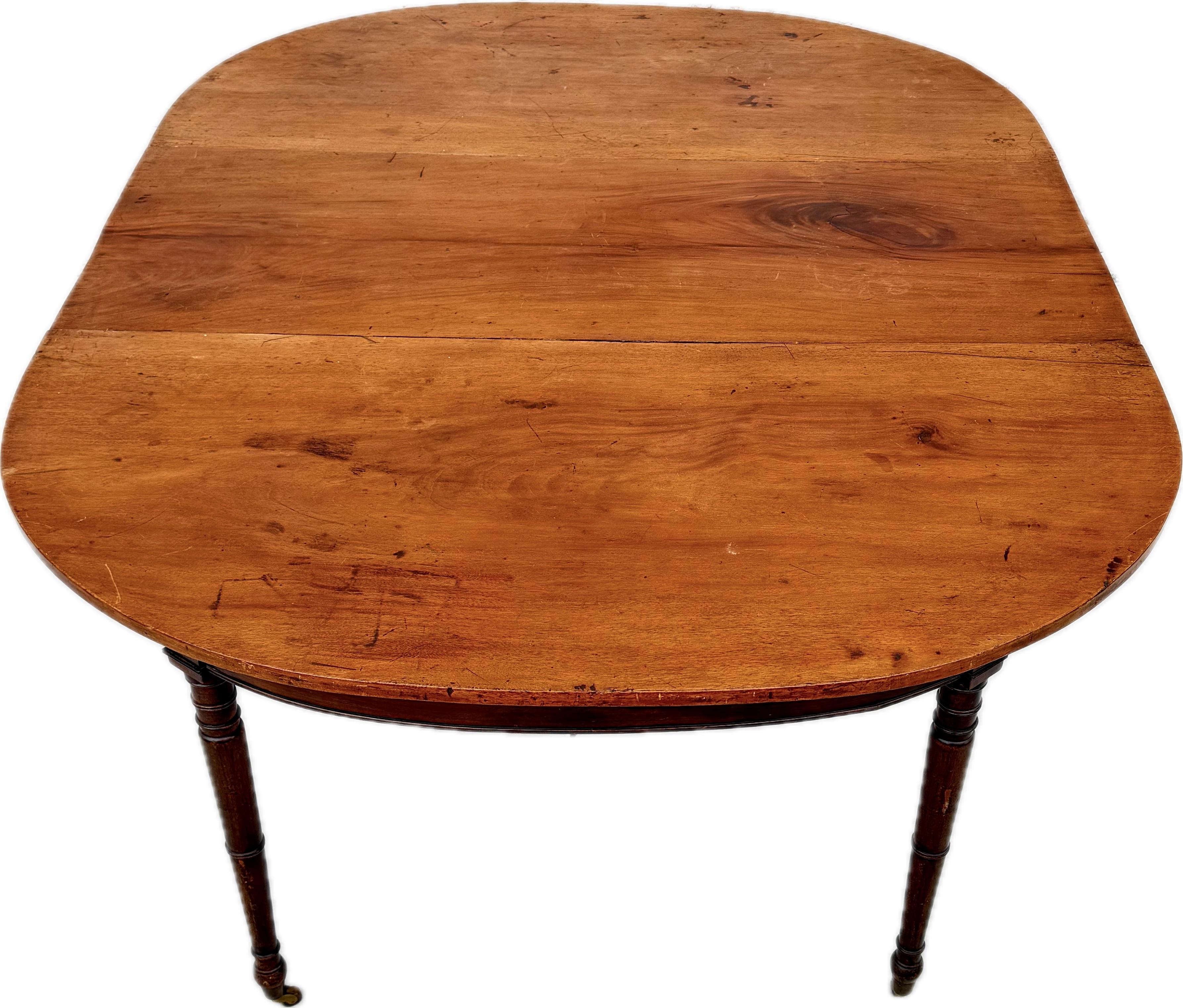 19th Century English Regency Mahogany Dining Table