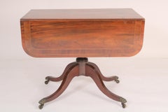 English Regency Mahogany Drop Leaf Occasional Table
