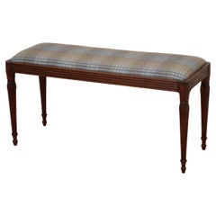 English Regency Mahogany Duet Stool / Window Seat