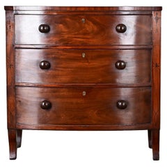 English Regency Mahogany & Inlay Chest