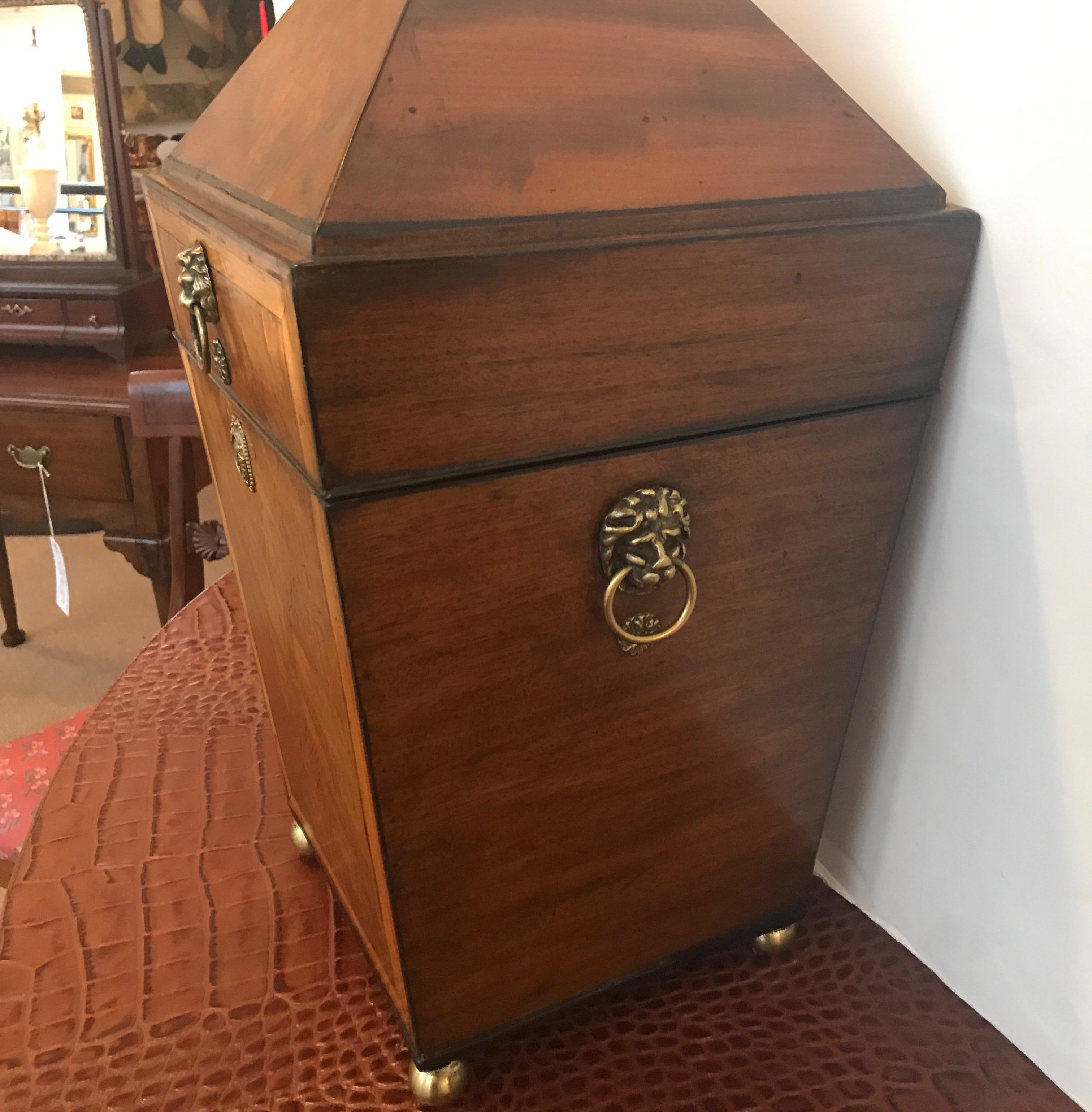 Early 19th Century English Regency Mahogany Knife Box