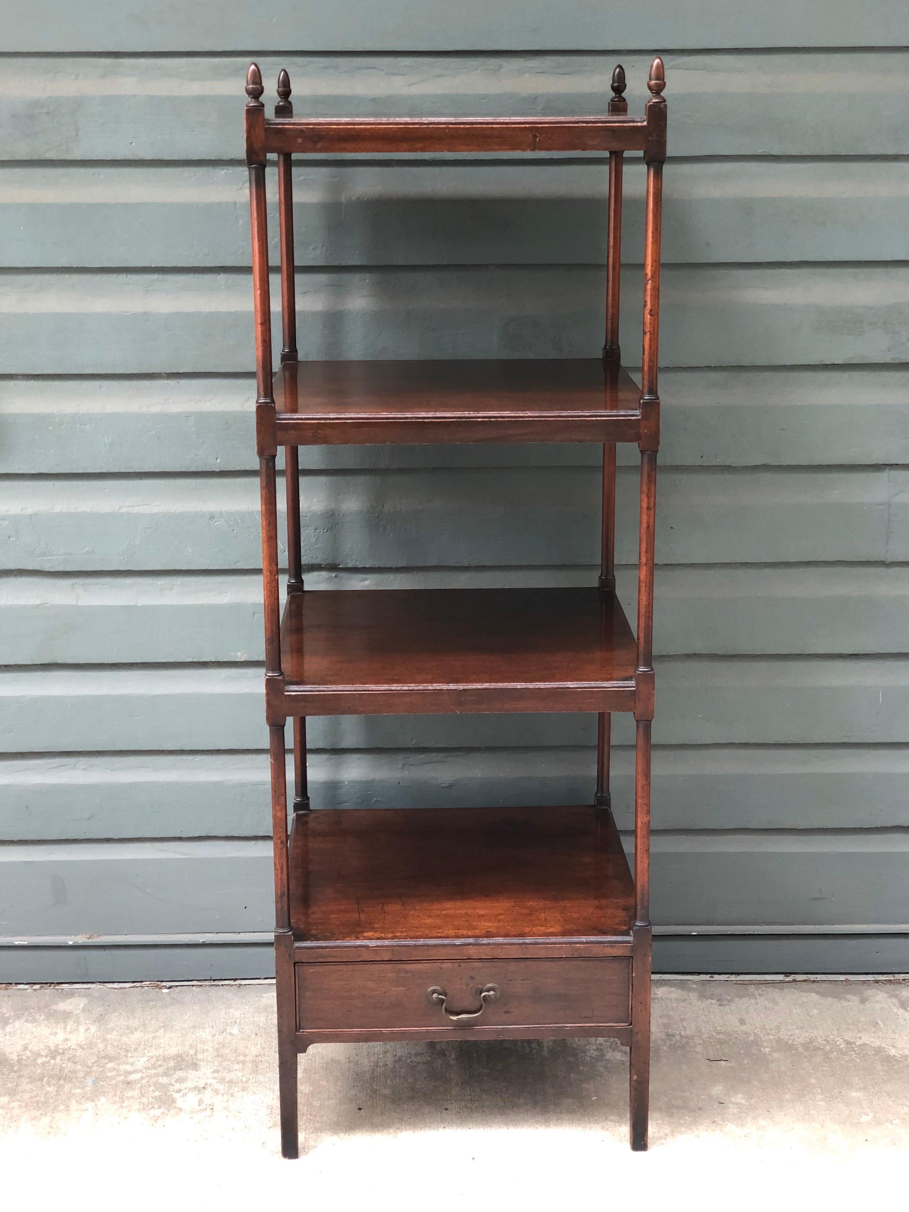 English Regency Mahogany Library Stand / Étagère, Early 19th Century 6
