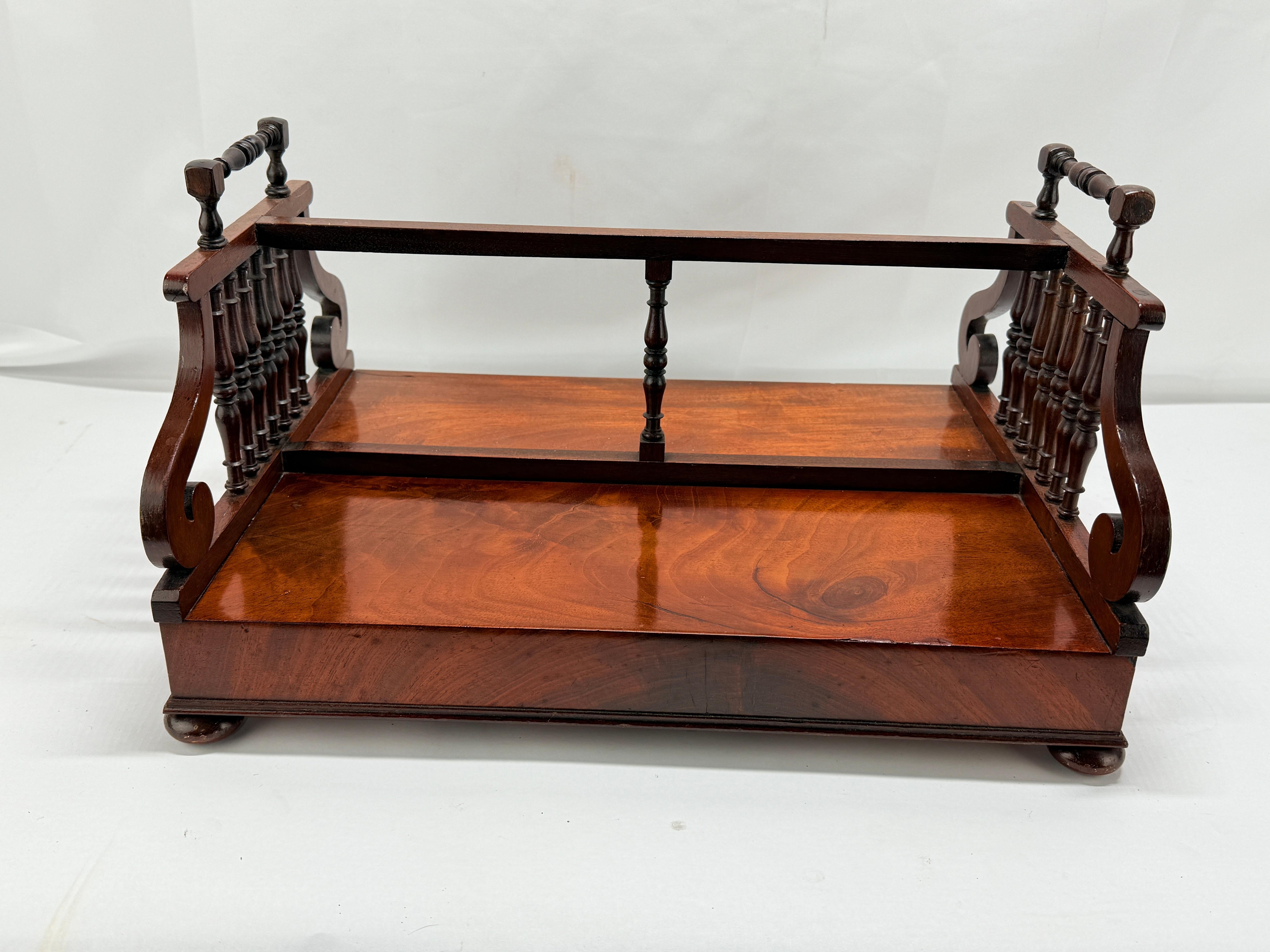 English Regency Mahogany Lyre Form Book Stand or Display, C. 1815 - 1830 5