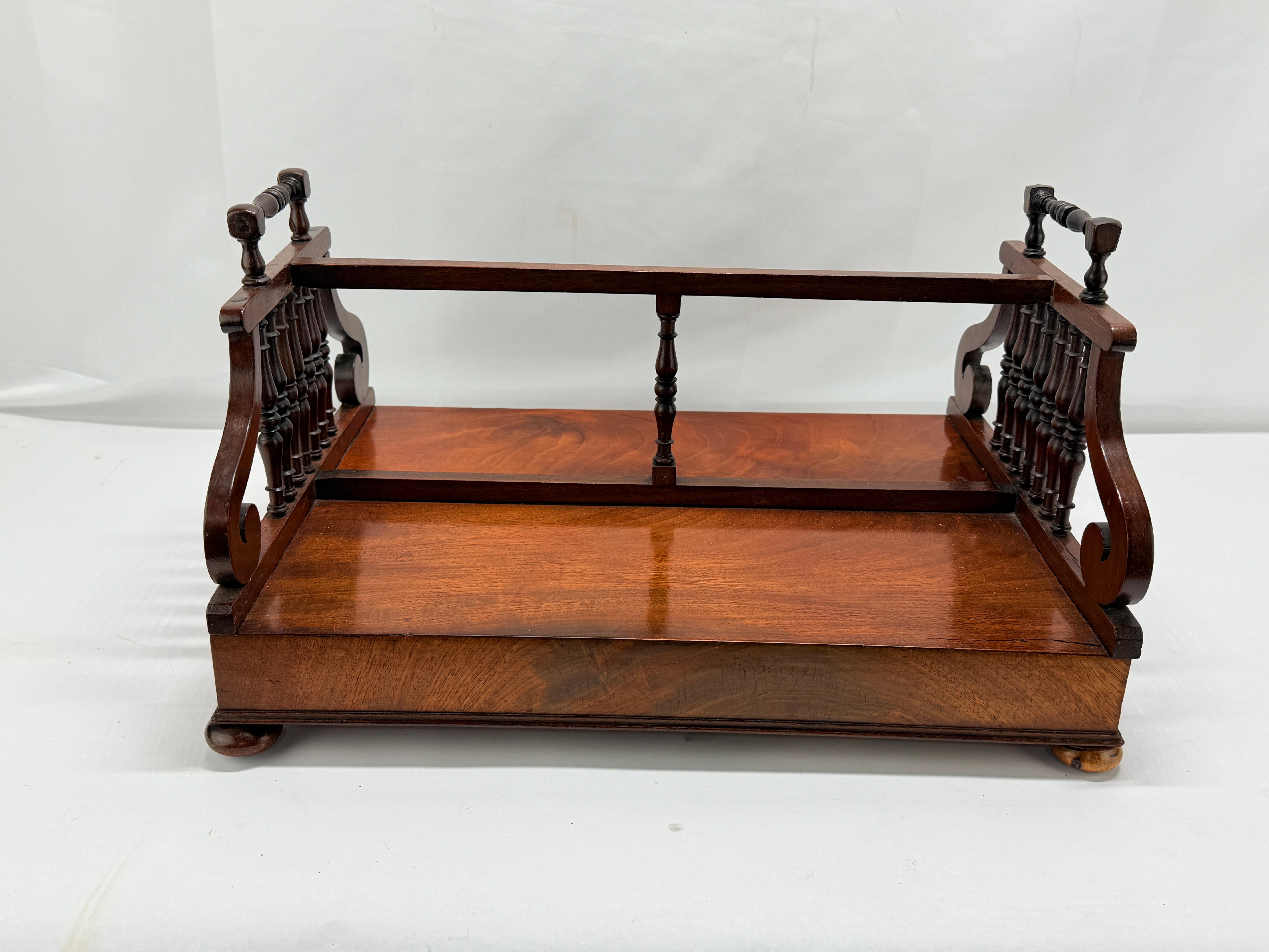 English Regency Mahogany Lyre Form Book Stand or Display, C. 1815 - 1830 8