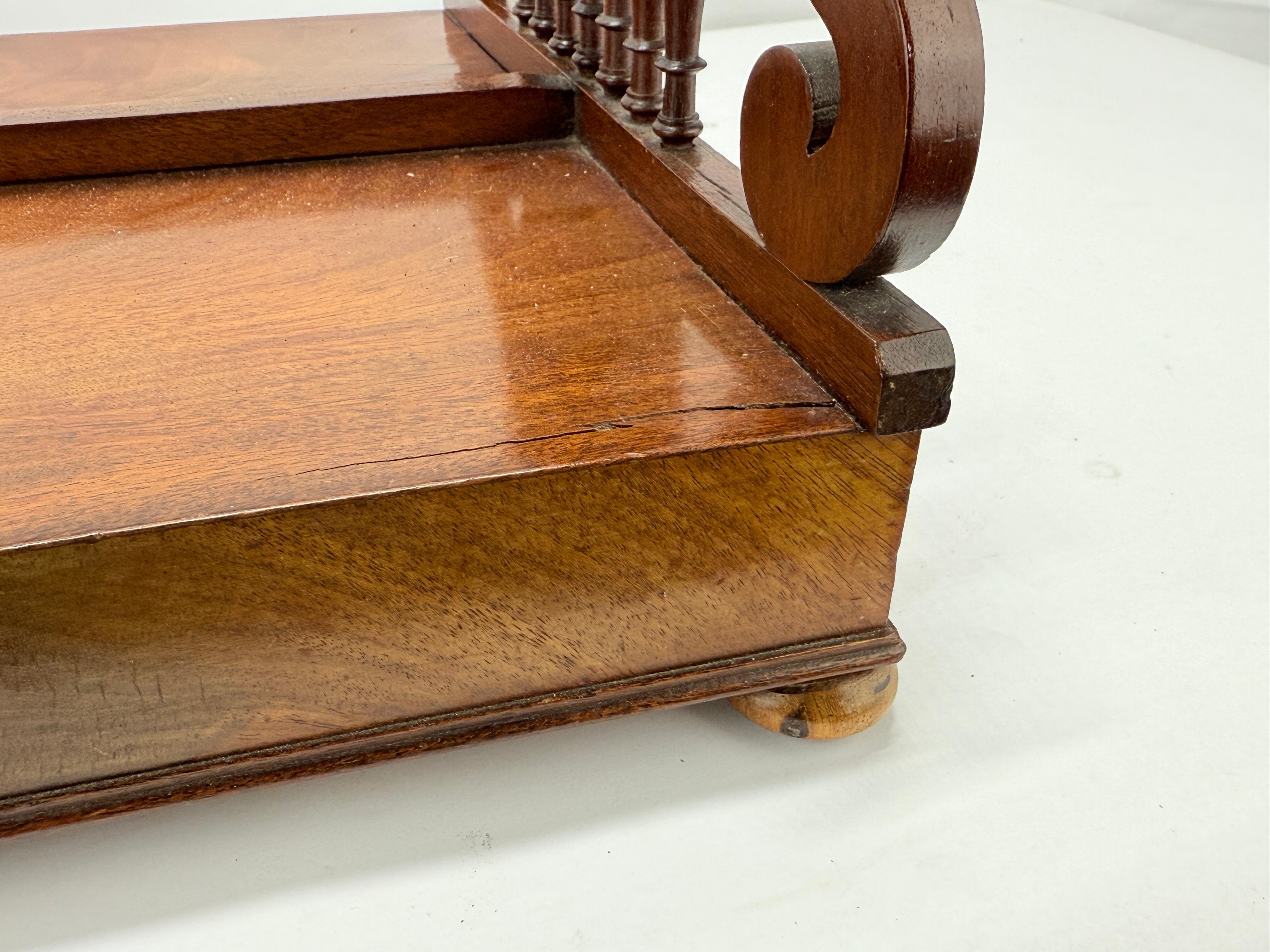 English Regency Mahogany Lyre Form Book Stand or Display, C. 1815 - 1830 11