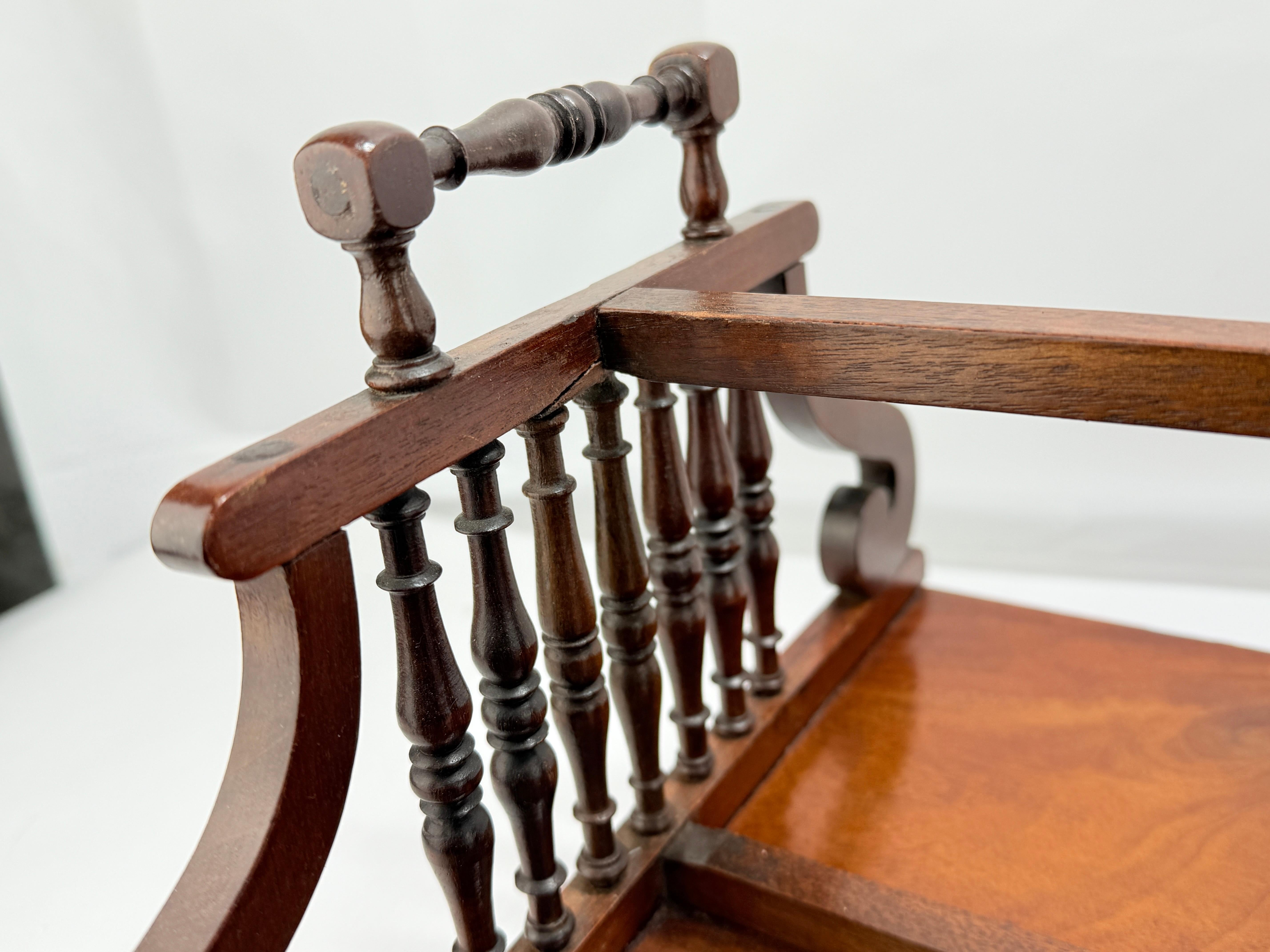 English Regency Mahogany Lyre Form Book Stand or Display, C. 1815 - 1830 12