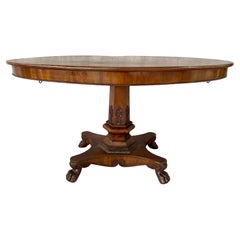 English Regency Mahogany Oval Table