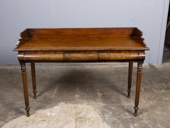 English Regency Mahogany Server or Console Table with Gallery, 19th Century