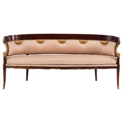 English Regency Mahogany Settee