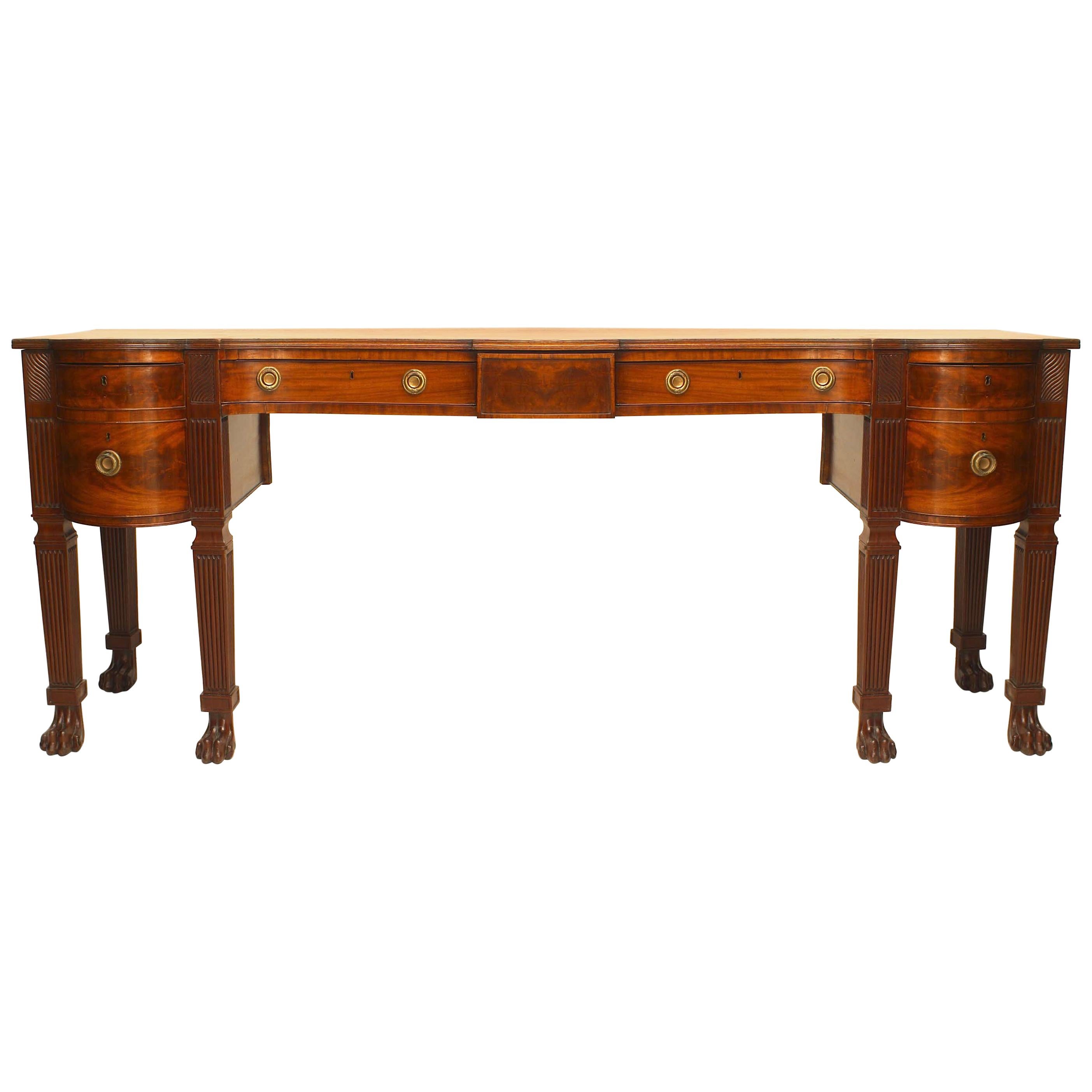 English Regency Mahogany Sideboard