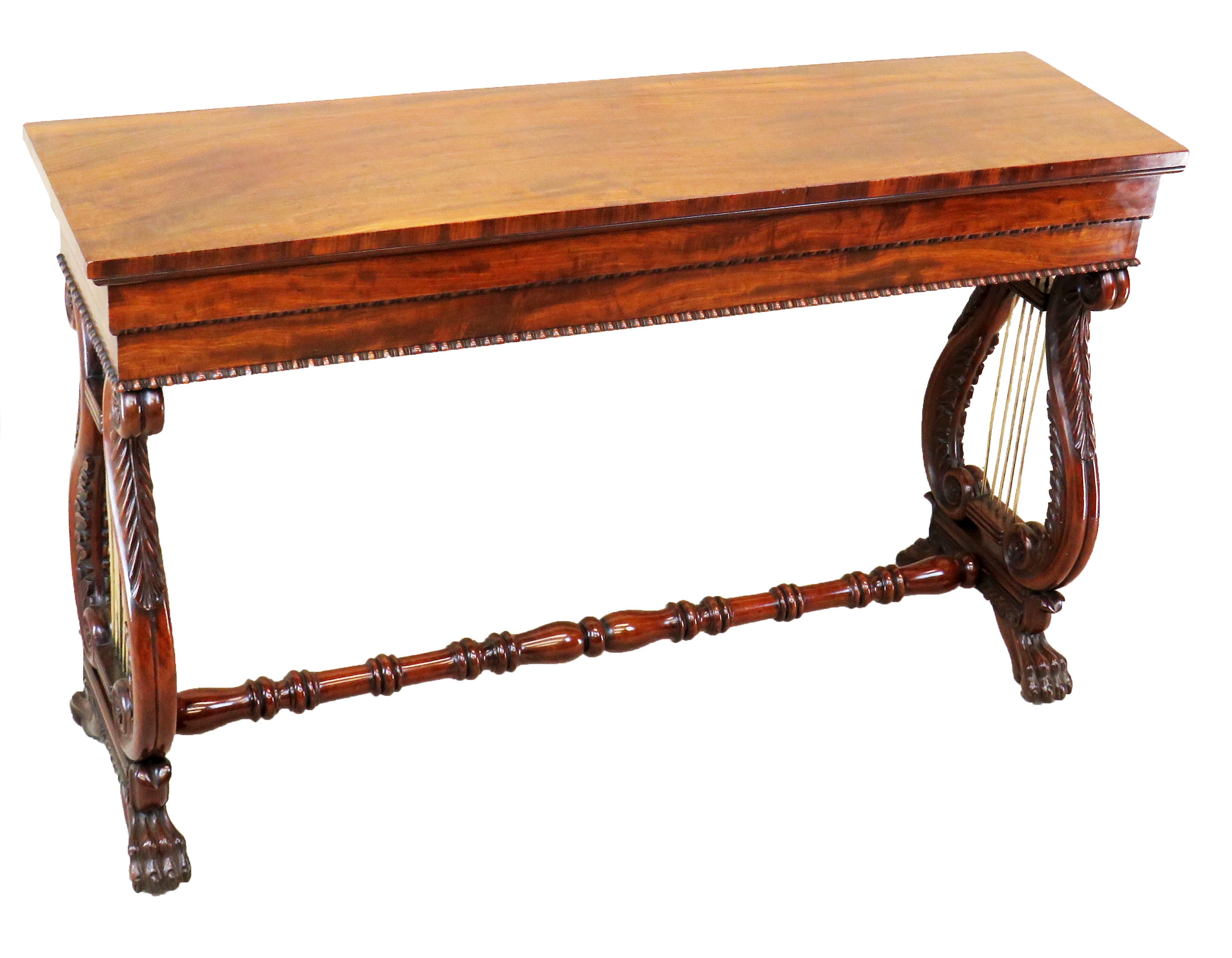 English Regency Mahogany Small Antique Console Table 2