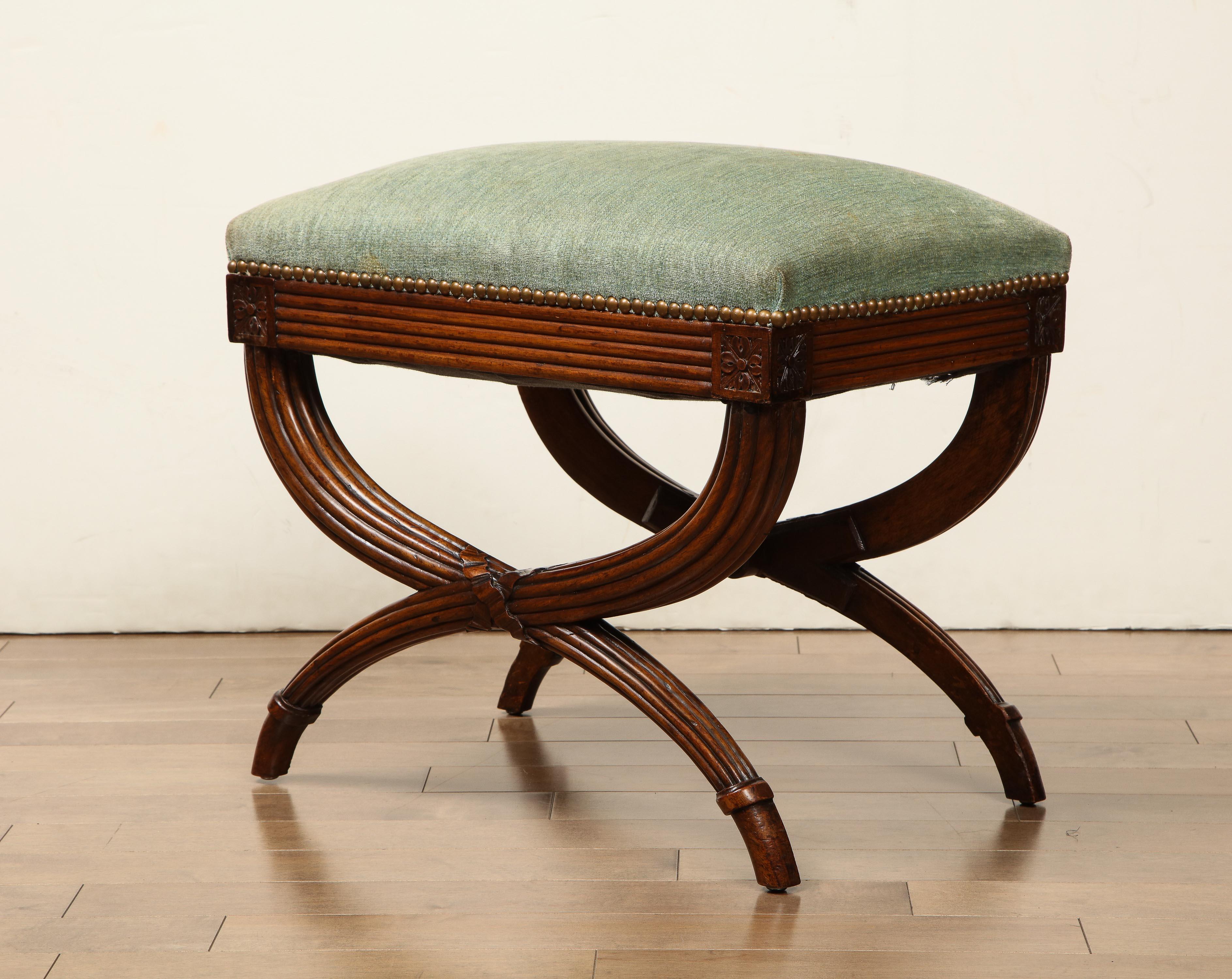 English Regency Mahogany Stool For Sale 3