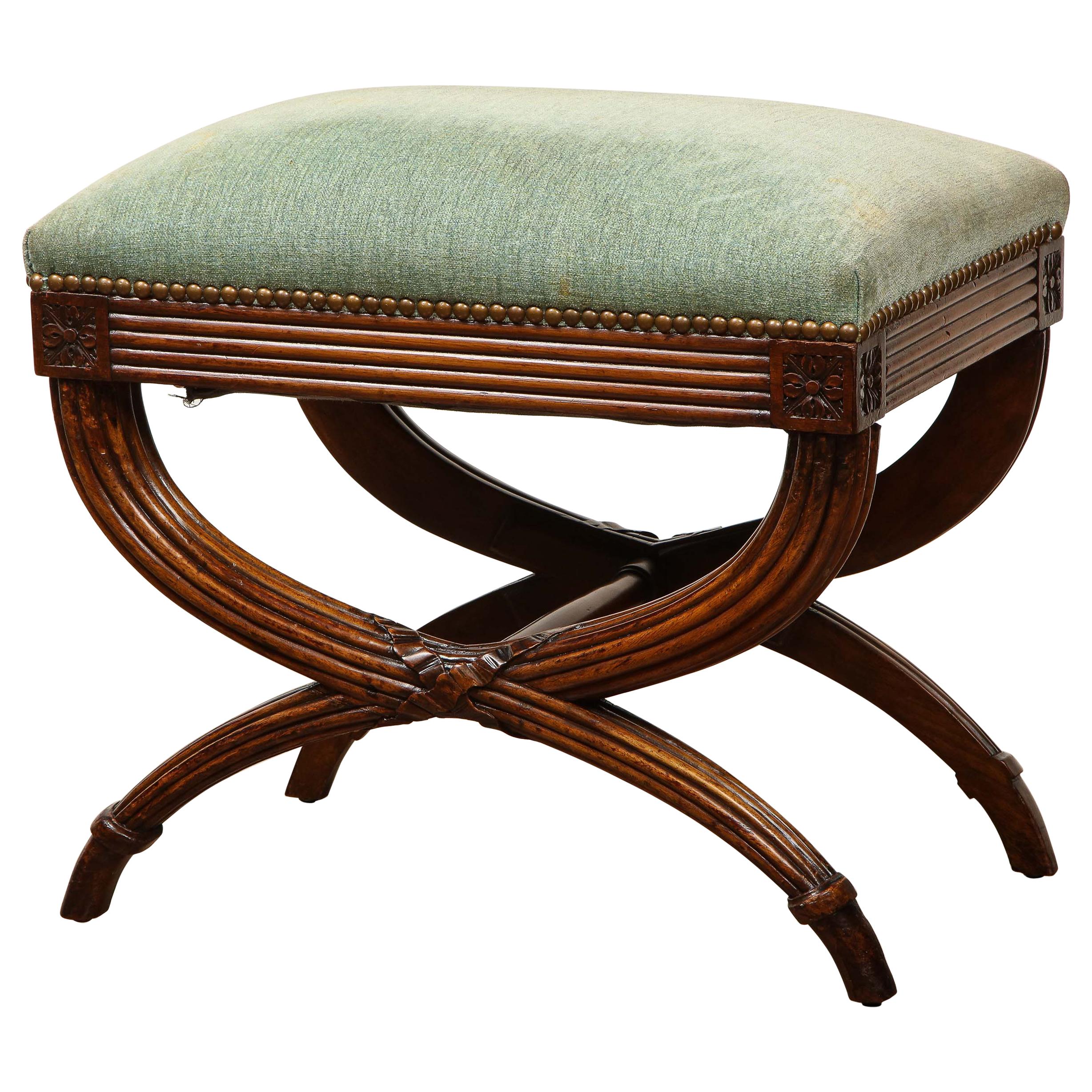 English Regency Mahogany Stool For Sale