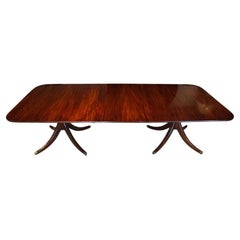 English Regency mahogany style dining table