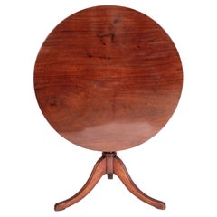 English Regency Mahogany Tilt Top Table