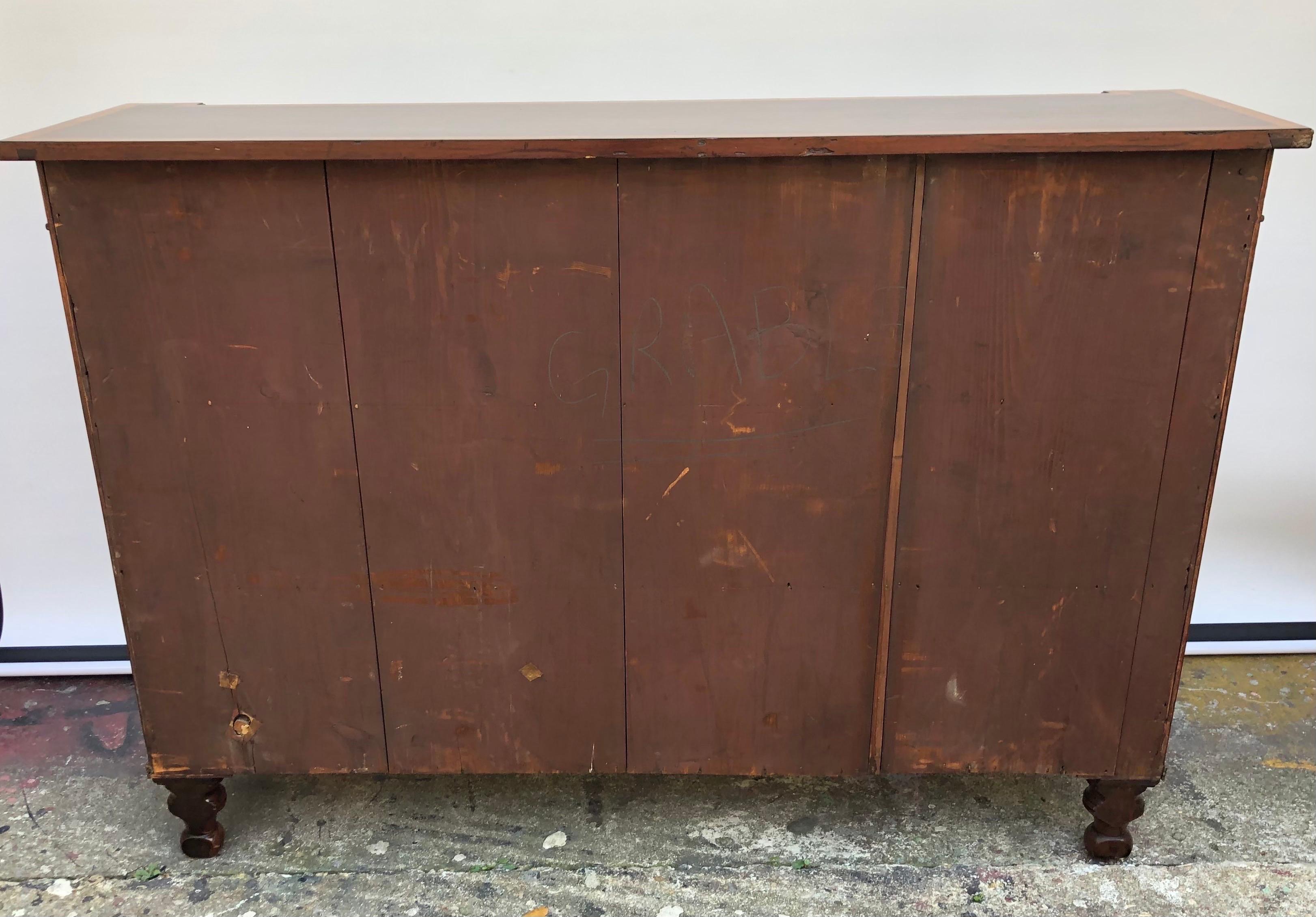 English Regency Mahogany Two Door Credenza / Side Cabinet, Early 19th Century For Sale 12