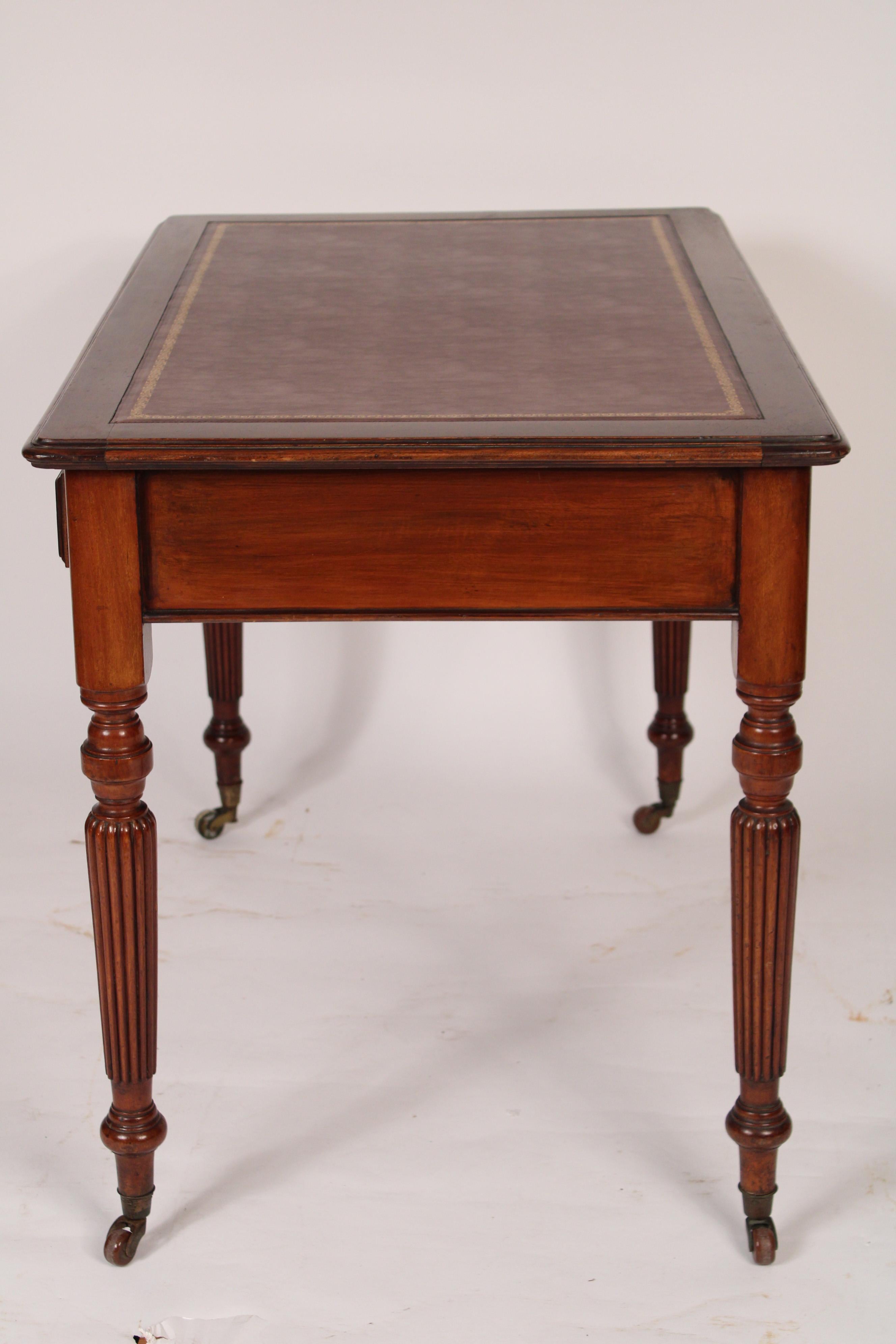 19th Century English Regency Mahogany Writing Table