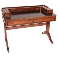 English Regency Mahogany Writing Table Made by Baker Furniture Company