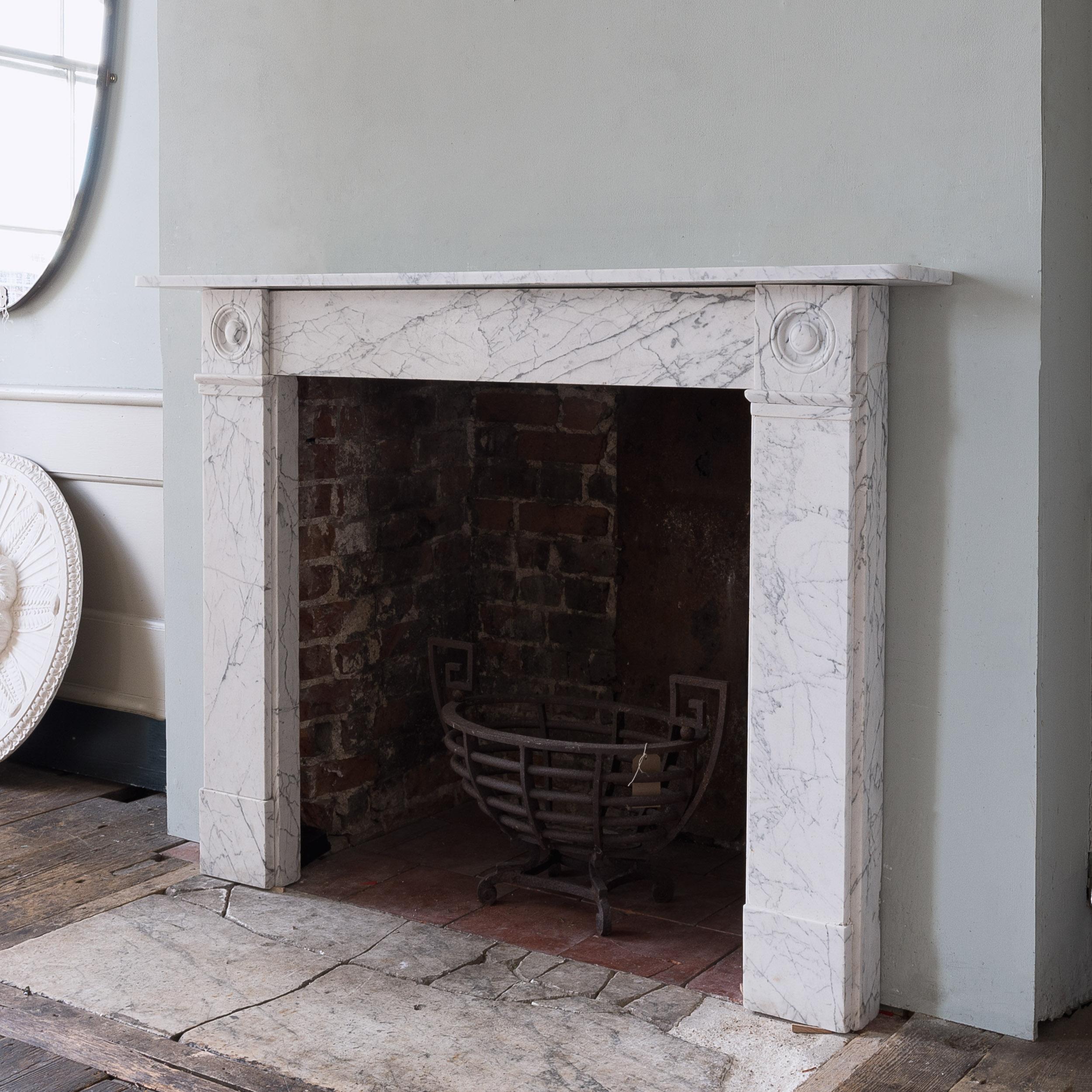 English Regency Marble Fireplace For Sale 1