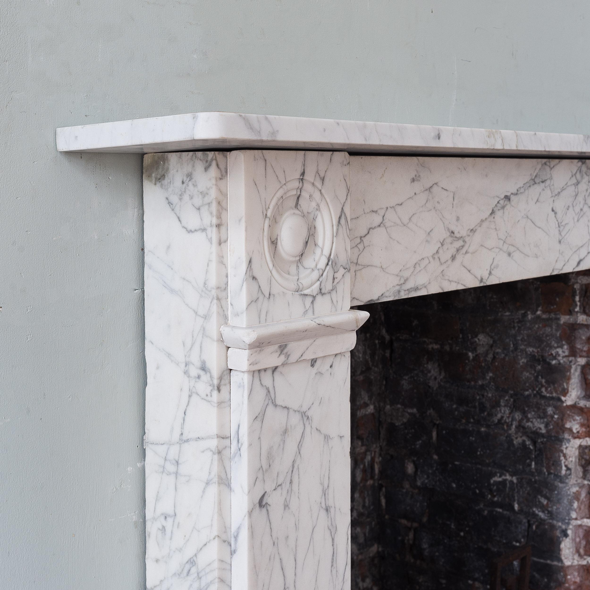 English Regency Marble Fireplace For Sale 2