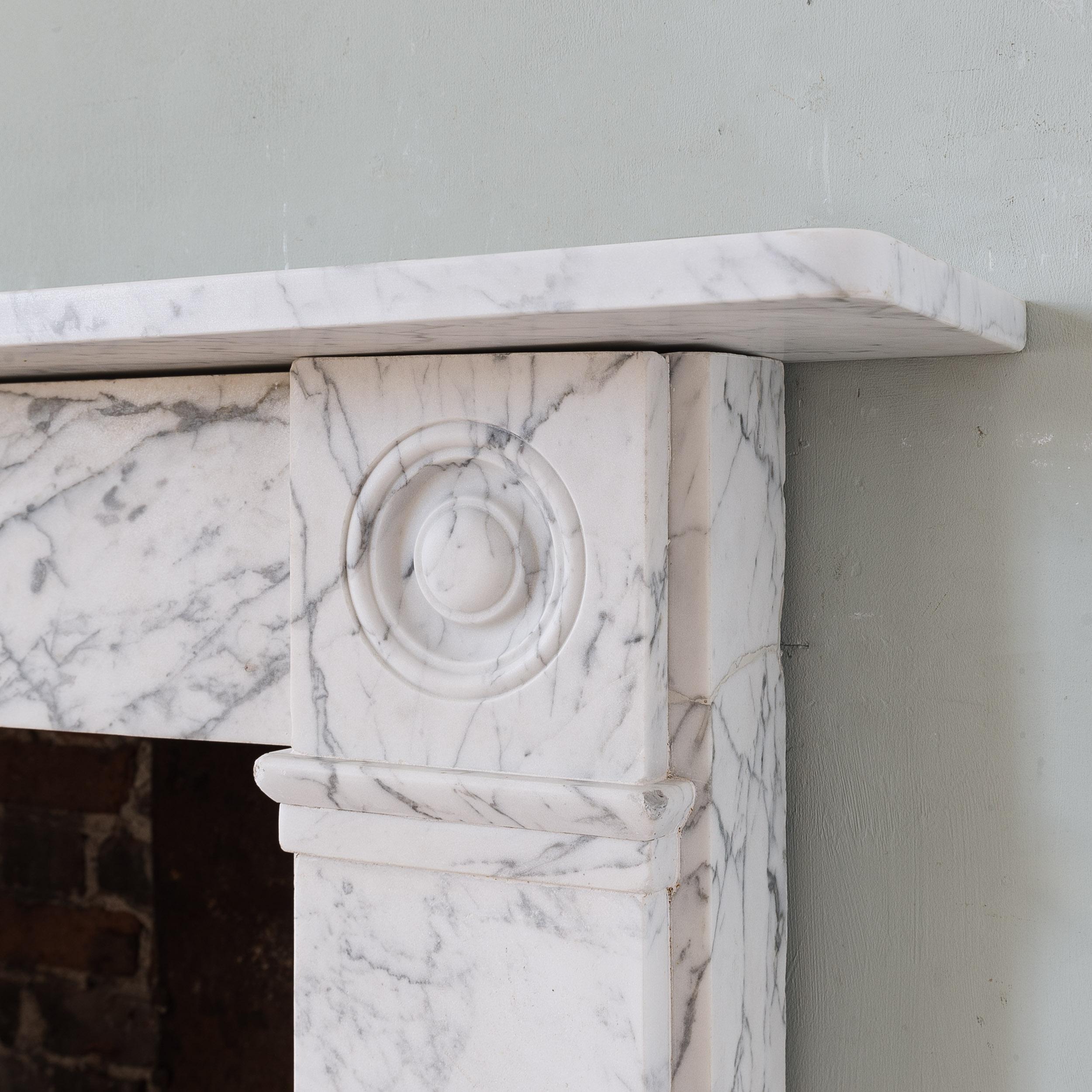 English Regency Marble Fireplace For Sale 3