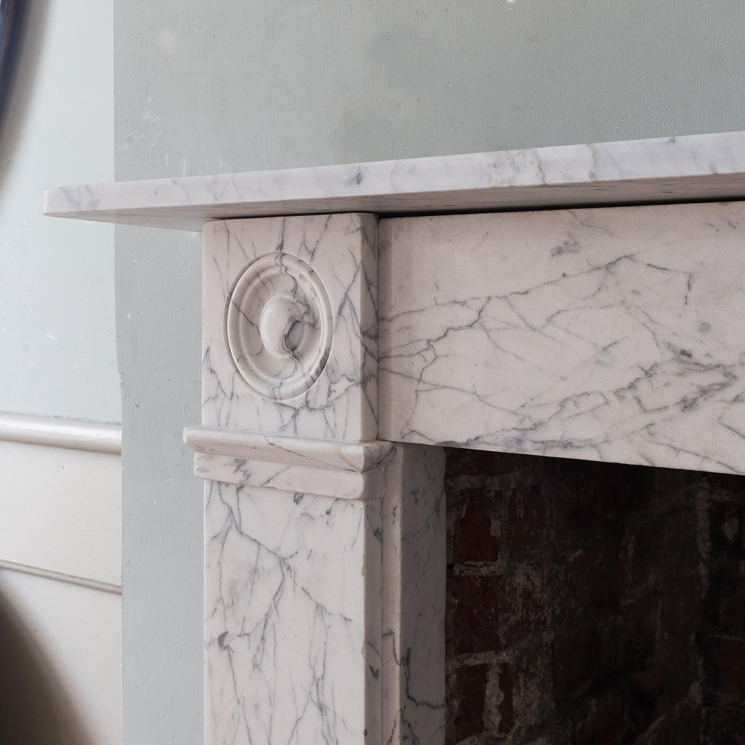 English Regency Marble Fireplace For Sale 4
