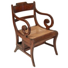 Antique English Regency Metamorphic Armchair