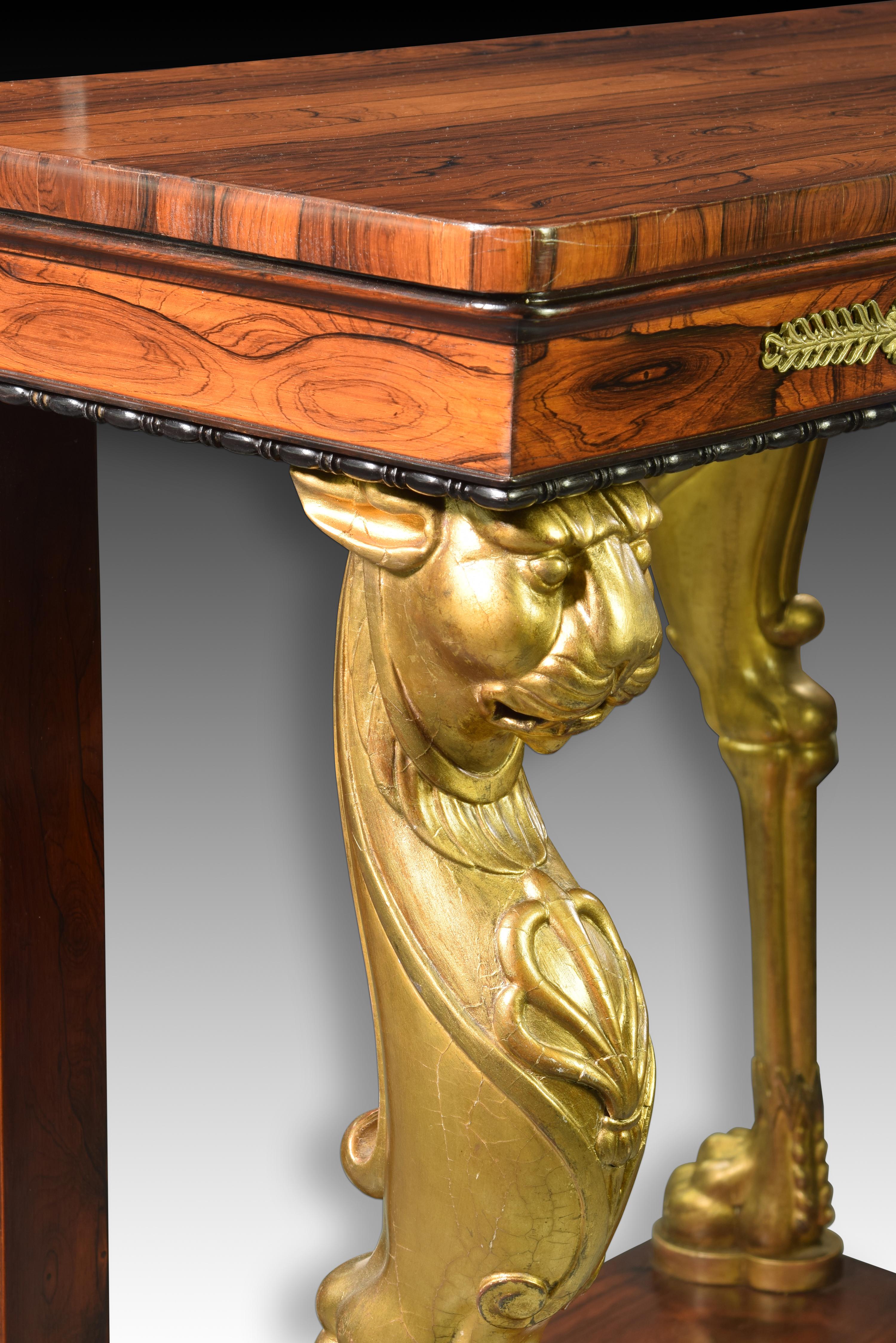 English Regency Monopodia Console, 19th Century For Sale 7