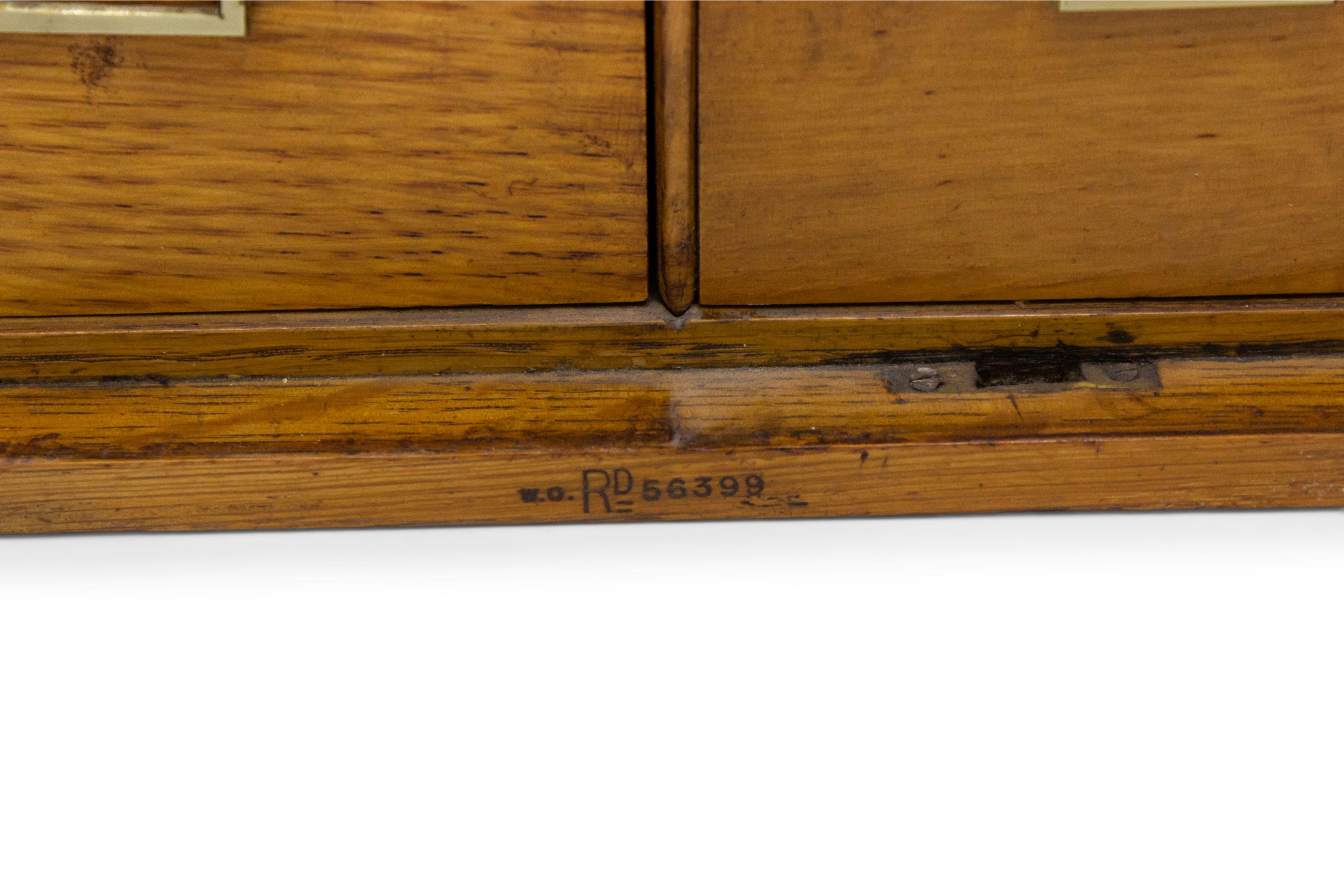 19th Century English Regency Oak Jewelry Cabinet For Sale