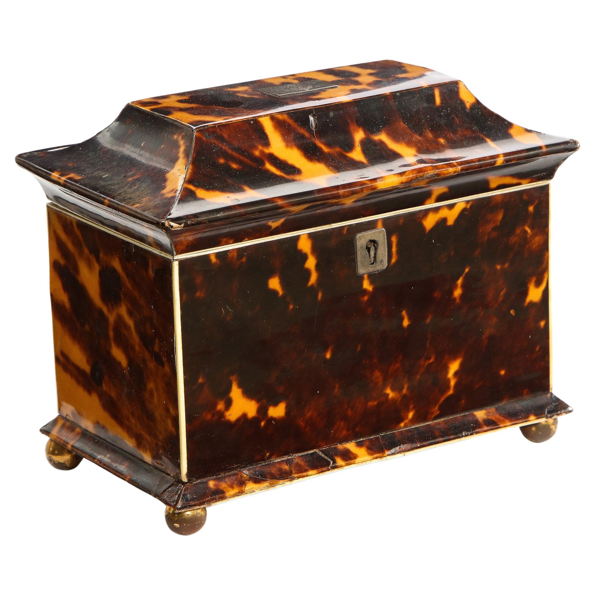 English Regency Pagoda Form Tea Caddy