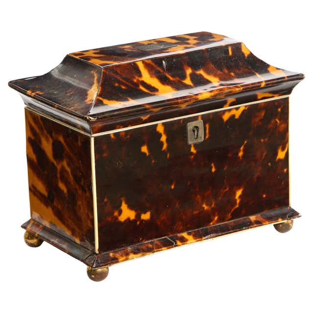 Tortise Shell Box Tortoise Shell Boxes - 76 For Sale at 1stDibs | antique tortoise shell ...