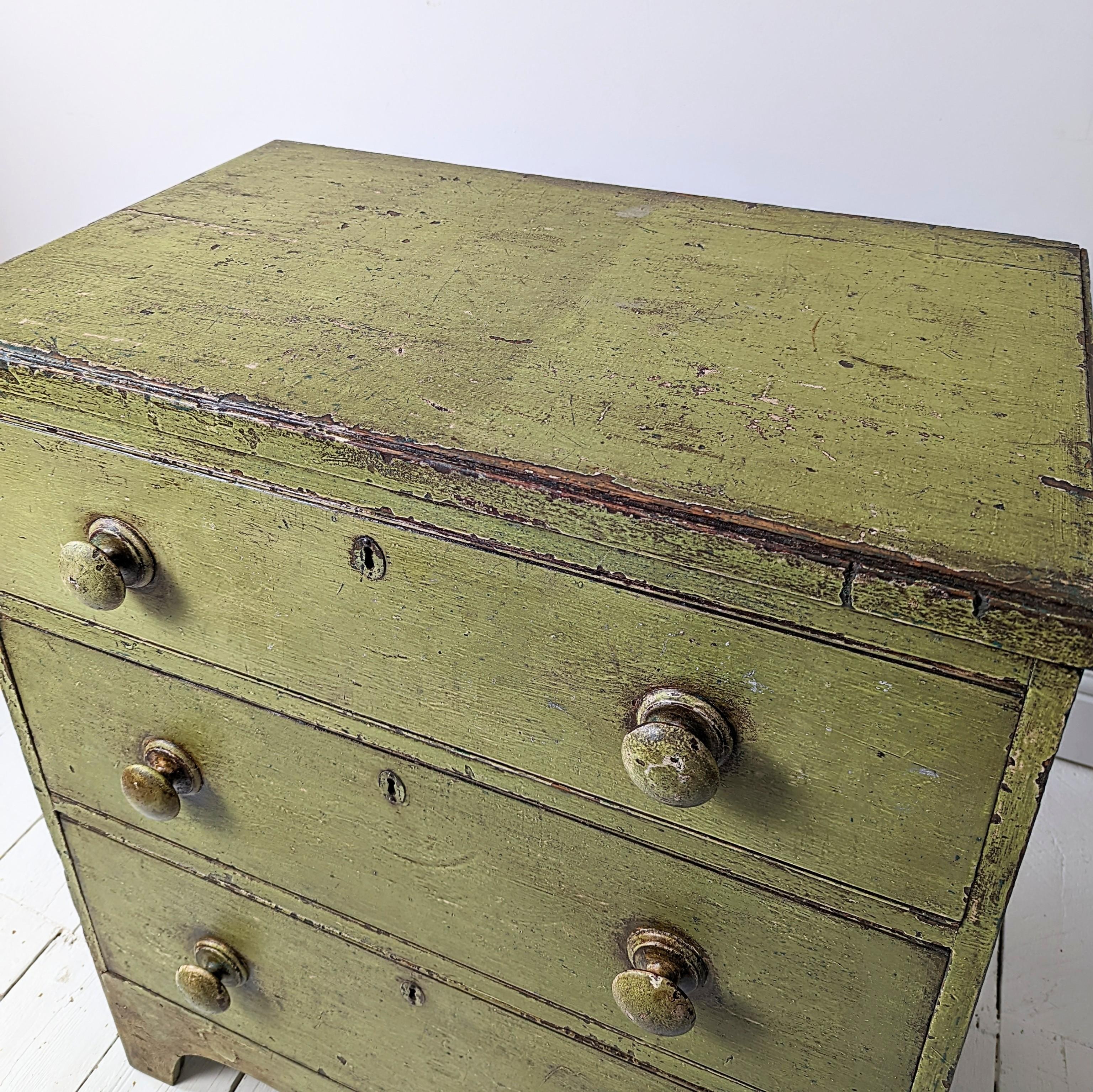 English Regency Painted Chest of Drawers 3