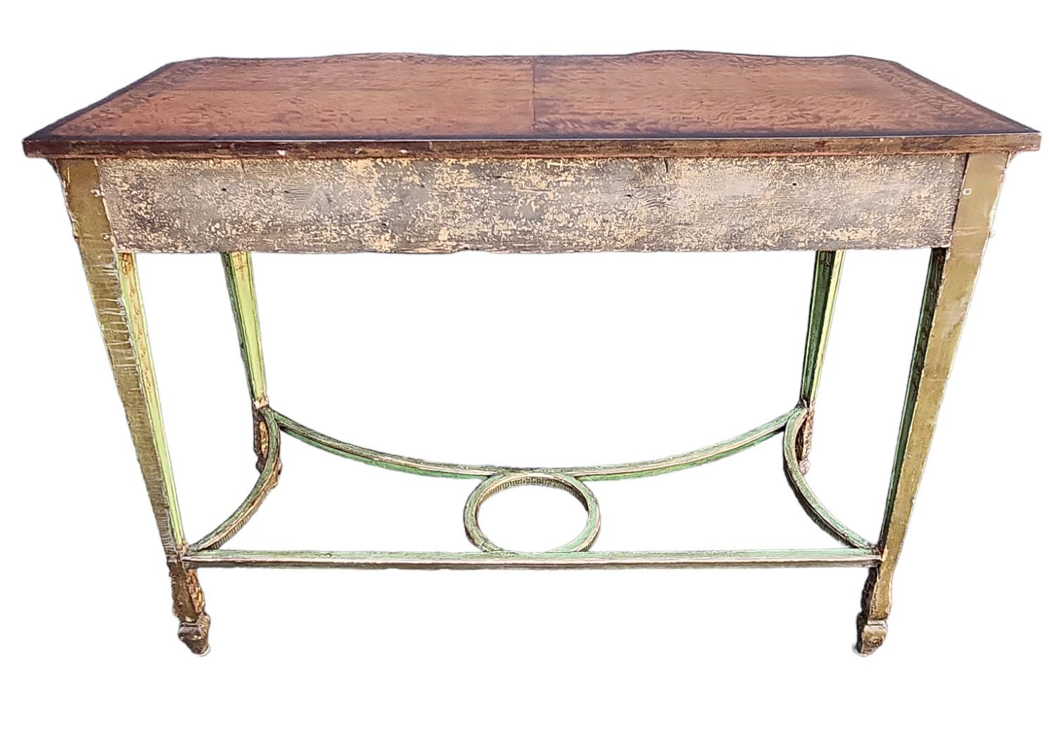English Regency Painted Console Tables 1