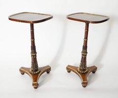 English Regency Parcel-Gilt Rosewood Side Tables, Morel & Seddon, circa 1828