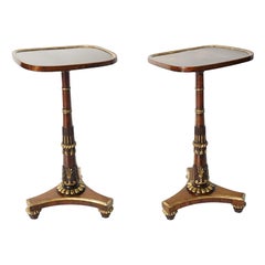 English Regency Parcel-Gilt Rosewood Side Tables, Morel & Seddon, circa 1828