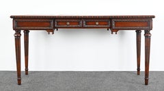 English Regency Partner's Desk, 20th Century