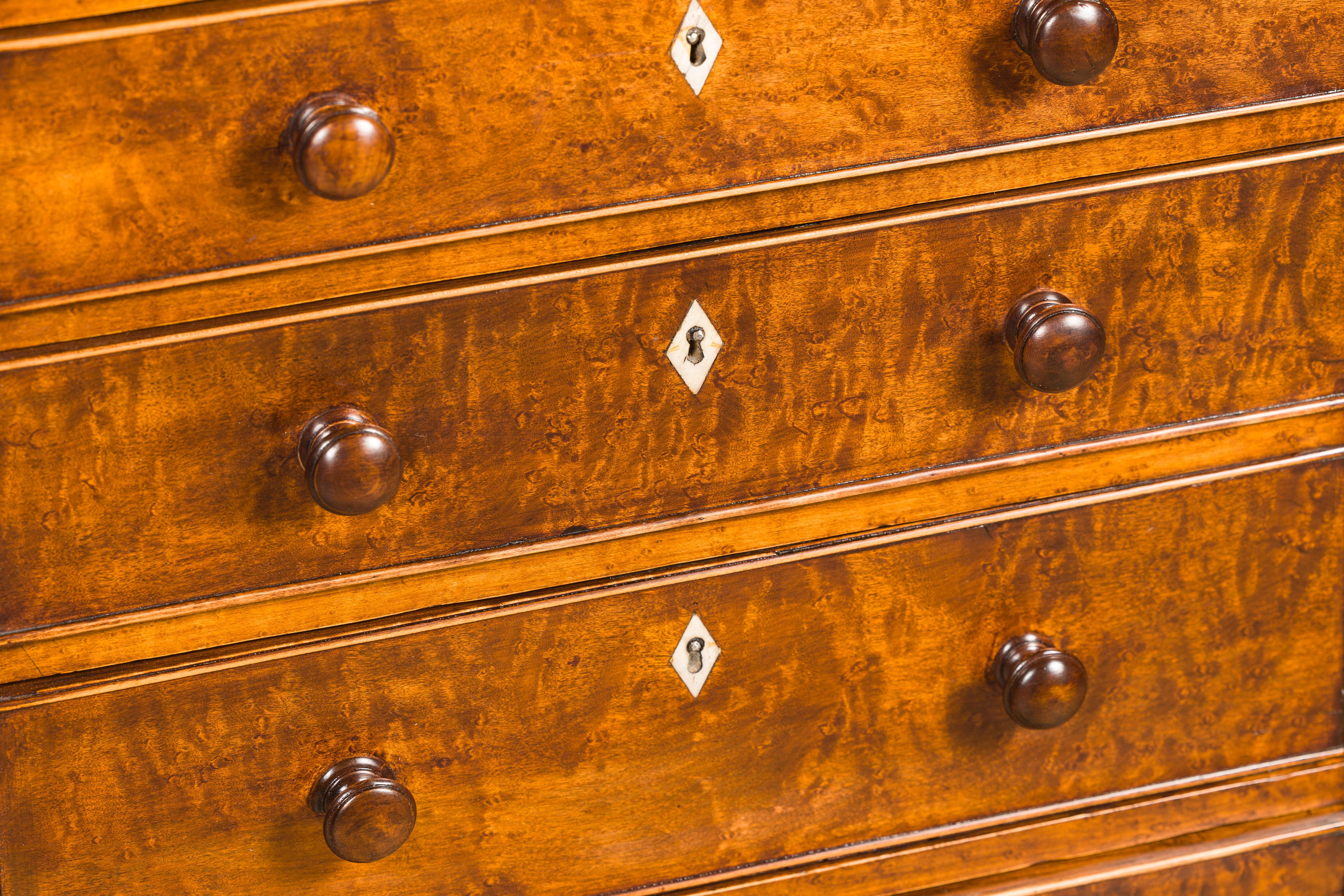 English Regency Period 1820s Bedside Chests with Graduating Drawers For Sale 10