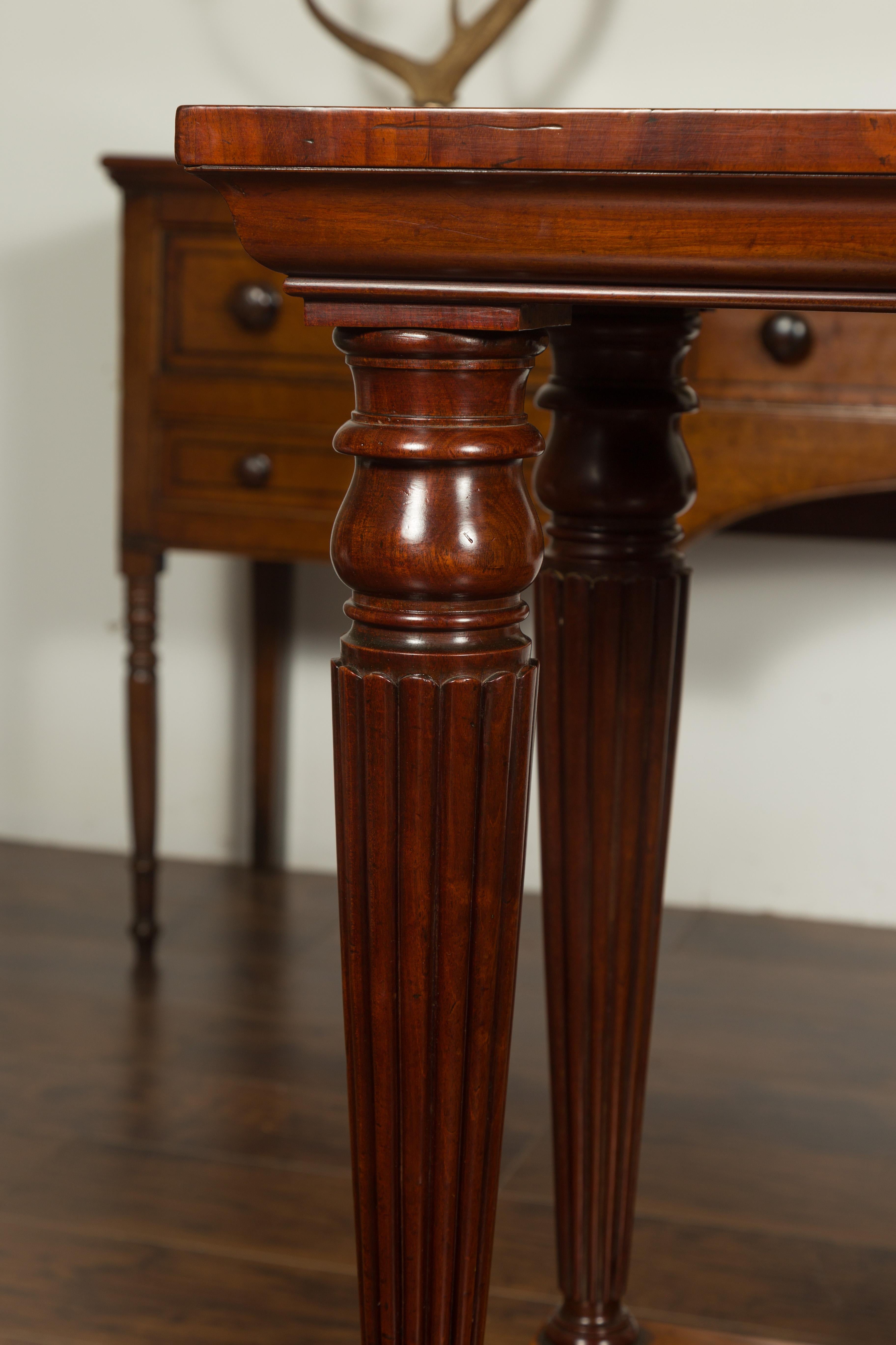 Wood English Regency Period 1820s Console Table in the Manner of Gillows London For Sale