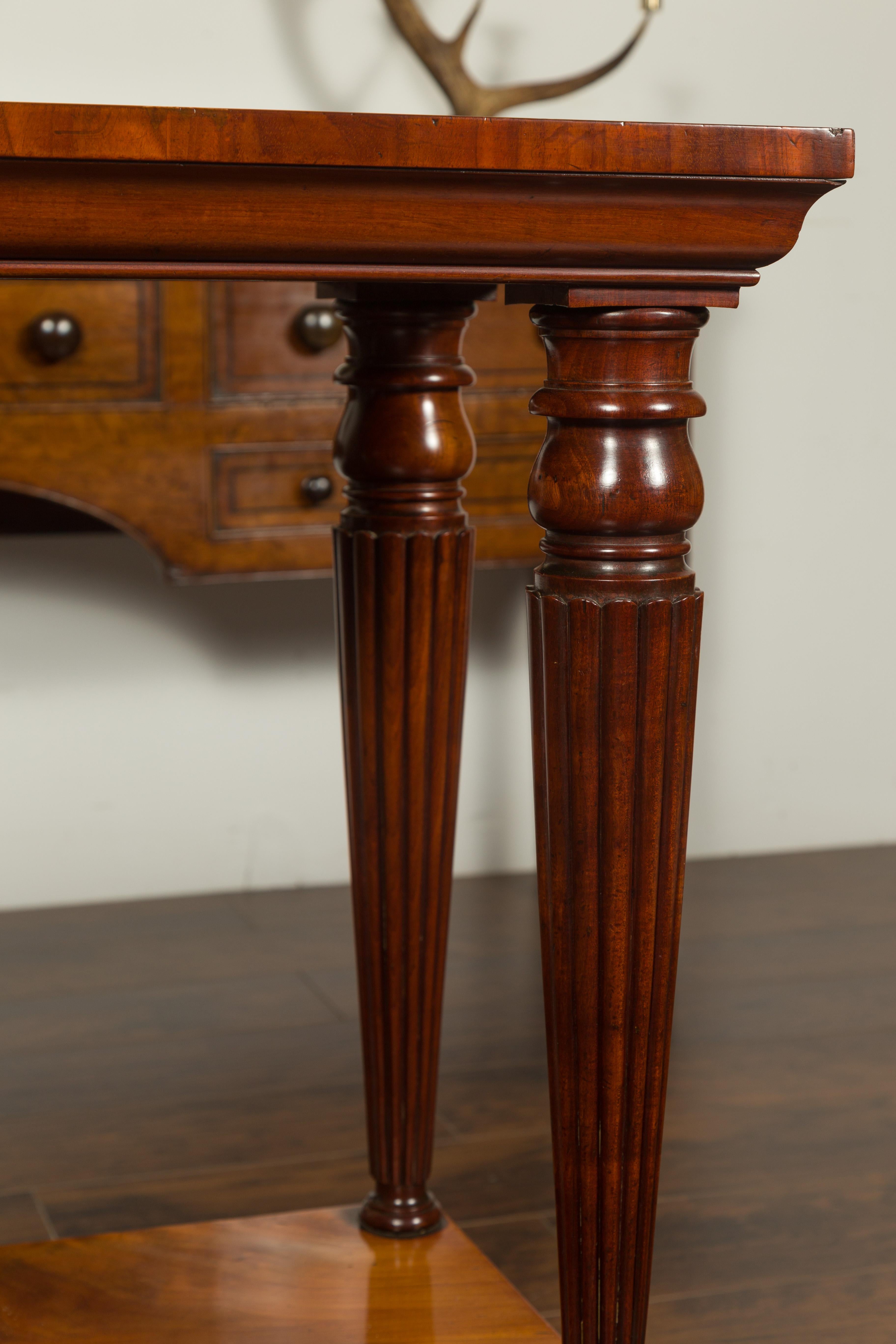 English Regency Period 1820s Console Table in the Manner of Gillows London For Sale 1