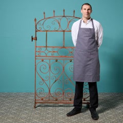English Regency Period Arched Wrought Iron Side Gate