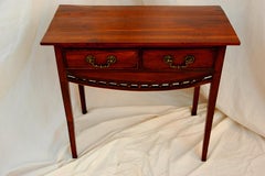 English Regency Period East Anglian Fruitwood Dressing Table with Convex Skirt