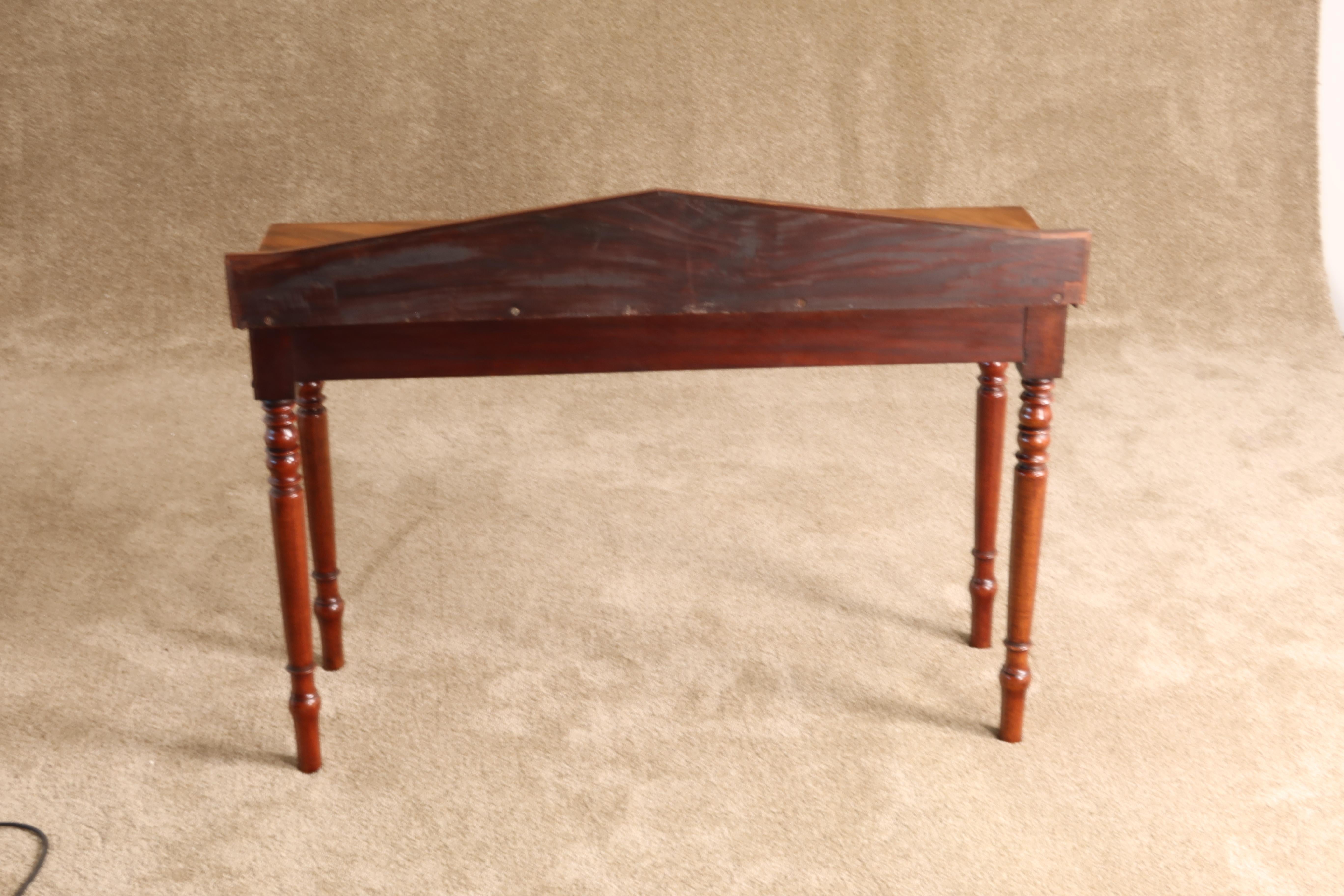 English Regency Period Faded Mahogany Console Table with Gallery, circa 1825 2