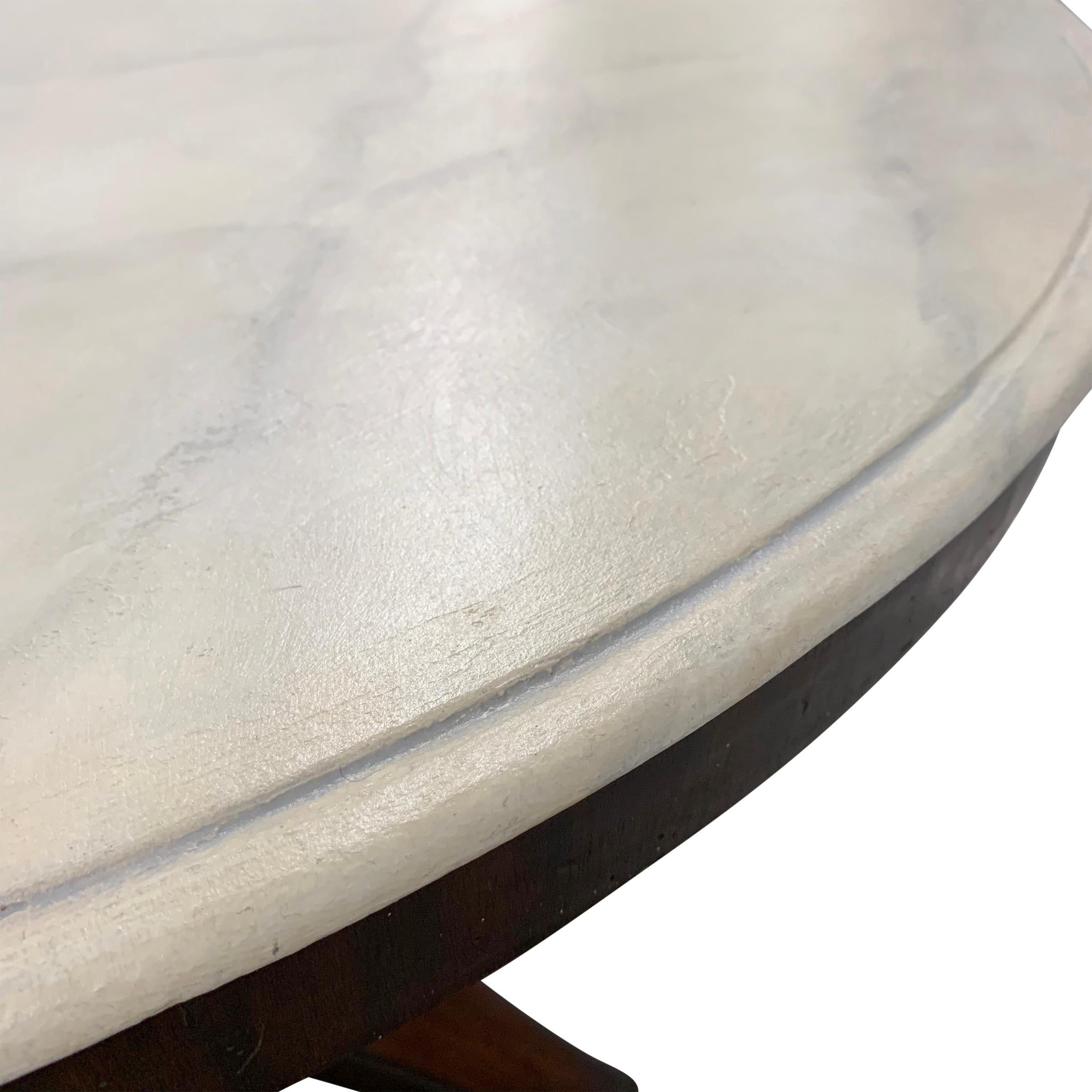 English Regency Period Faux Painted Marble-Top Center Table 2