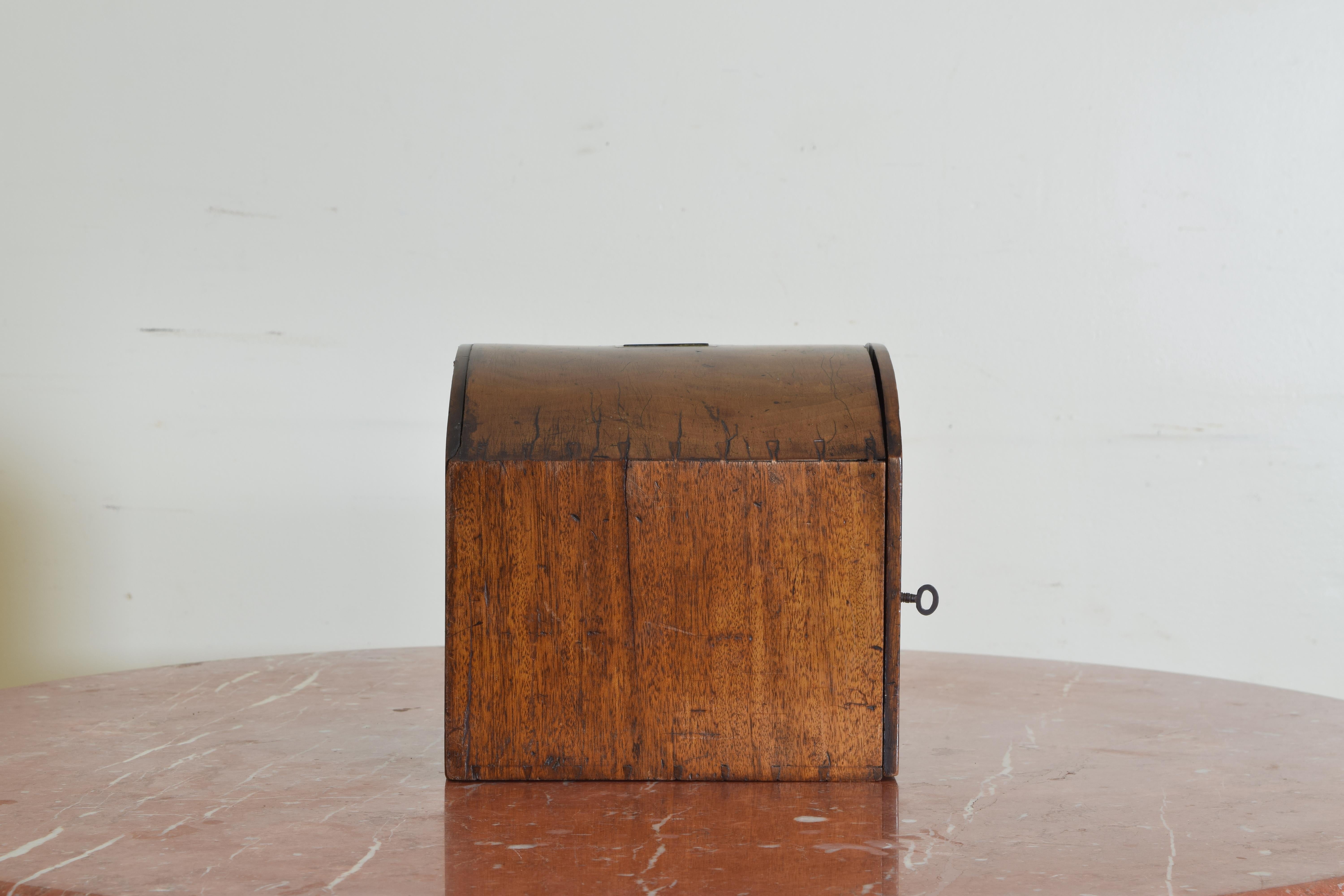 Early 19th Century English Regency Period Mahogany and Brass Instrument Cabinet, circa 1820